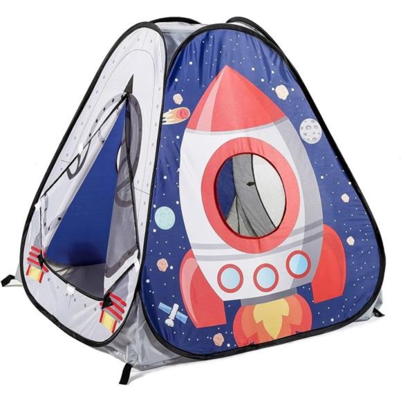 3pc Space Astronaut Pop Up Play Tents with Tunnels for Kids, Boys, Girls, Babies - Picture 5 of 7